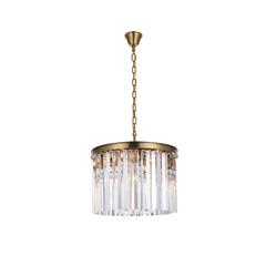 Sydney 20 inch round crystal chandelier in satin gold