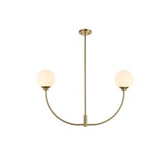 Nyomi 36 inch chandelier in Satin Gold
