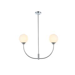 Nyomi 30 inch chandelier in Chrome