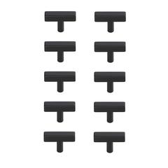 Dior Matte Black T Bar Pull Multipack (set of 10)