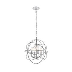 Wallace 4 light Chrome Pendant