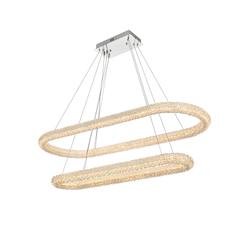 Bowen 51 inch Adjustable LED Chandelier in Chrome