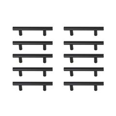 Quinn 3" Center to Center Matte Black Bar Pull Multipack (set of 10)