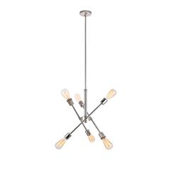 Axel 6 Lights polished Nickel Pendant