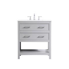 30 inch Single Bathroom Vanity in Grey