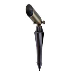 C050 Landscape spot light in antique brass finish