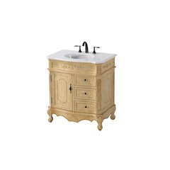 32 inch Single Bathroom Vanity in Antique Beige