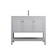 42 Inch Single Bathroom Vanity In Grey