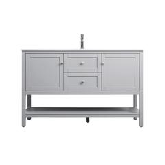 54 Inch Single Bathroom Vanity In Grey