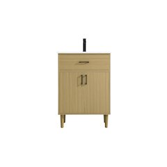 Chandler 24 Inch Single Bathroom Vanity In Honey Brown