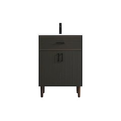 Chandler 24 Inch Single Bathroom Vanity In Mocha Brown