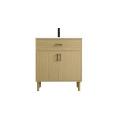 Chandler 30 Inch Single Bathroom Vanity In Honey Brown
