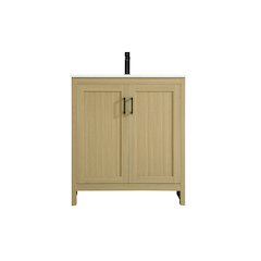 Finnley 30 Inch Single Bathroom Vanity In Honey Brown