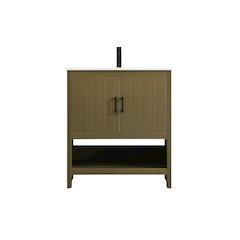 Ira 30 Inch Single Bathroom Vanity In Chestnut Brown