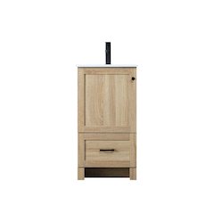 18 Inch Single Bathroom Vanity In Mango Wood