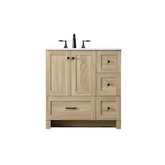32 Inch Single Bathroom Vanity In Mango Wood