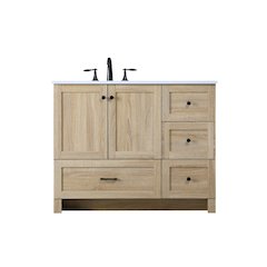 42 Inch Single Bathroom Vanity In Mango Wood