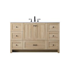 54 Inch Single Bathroom Vanity In Mango Wood