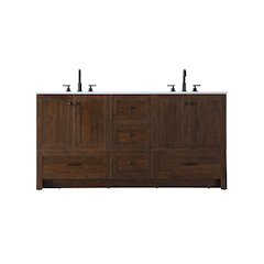 66 inch Double Bathroom Vanity In Expresso