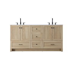 66 inch Double Bathroom Vanity In Mango Wood