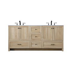 72 Inch Double Bathroom Vanity In Mango Wood