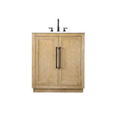 30 inch Single Bathroom Vanity in Linen Oak