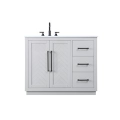 42 inch Single Bathroom Vanity in Grey
