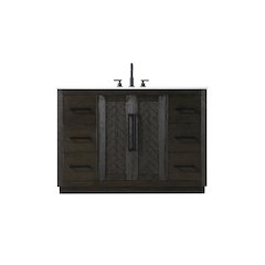 48 inch Single Bathroom Vanity in Chocolate Oak