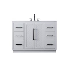 48 inch Single Bathroom Vanity in Grey