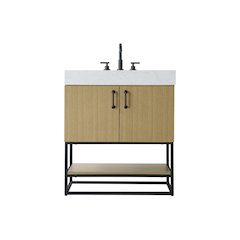 30 inch Single Bathroom Vanity in  Honey Brown