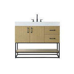 42 inch Single Bathroom Vanity in  Honey Brown