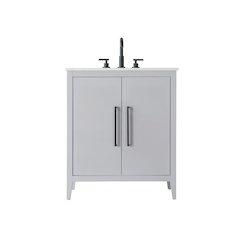 30 Inch Single Bathroom Vanity In Grey