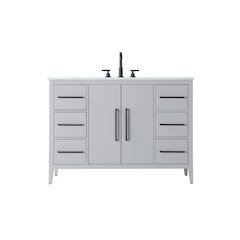 48 Inch Single Bathroom Vanity In Grey