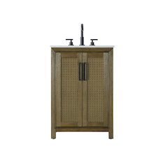 24 Inch Single Bathroom Vanity In Hazel Oak
