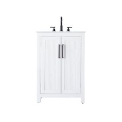 24 Inch Single Bathroom Vanity In White