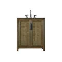 30 Inch Single Bathroom Vanity In Hazel Oak