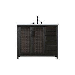 42 Inch Single Bathroom Vanity In  Chocolate Oak