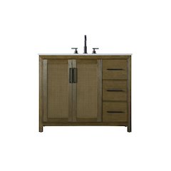 42 Inch Single Bathroom Vanity In Hazel Oak