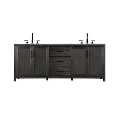 84 Inch Double Bathroom Vanity In Chocolate Oak