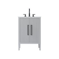 24 inch Single Bathroom Vanity in Grey