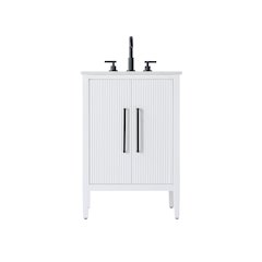 24 inch Single Bathroom Vanity in White