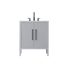 30 inch Single Bathroom Vanity in Grey