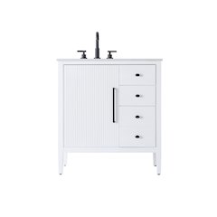 32 inch Single Bathroom Vanity in White