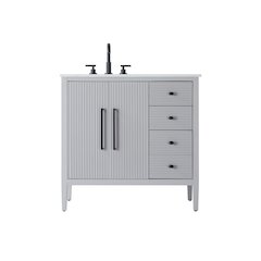 36 inch Single Bathroom Vanity in Grey