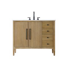42 inch Single Bathroom Vanity in Linen Oak
