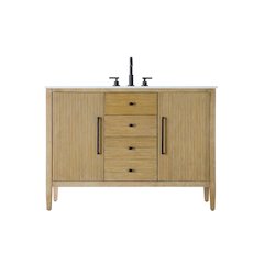 48 inch Single Bathroom Vanity in Linen Oak