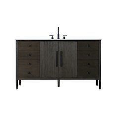 60 inch Single Bathroom Vanity inChocolate Oak