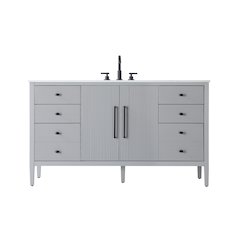 60 inch Single Bathroom Vanity in Grey