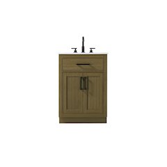 Alden 24 Inch Single Bathroom Vanity In Chestnut Brown
