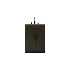 Alden 24 Inch Single Bathroom Vanity In Mocha Brown